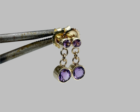 LILAC EARRINGS YELLOW GOLD