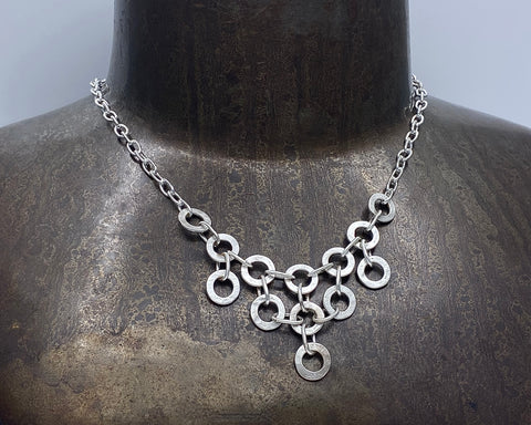 CHAINMAIL COLLAR NECKLACE sterling silver