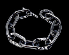 Pitbull Link Bracelet Sterling Siver