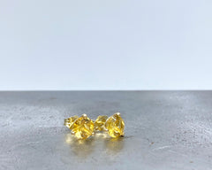 Citrine STUDS YELLOW GOLD