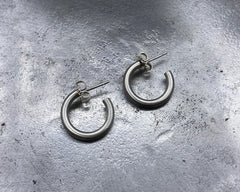 MACHINED HOOPS STERLING SILVER