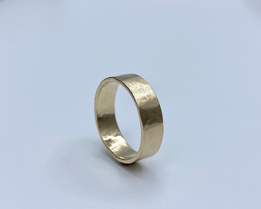 ZEUS RING YELLOW GOLD 5MM WIDE