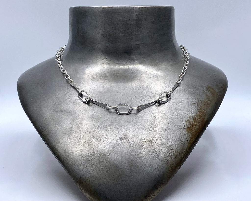 Salonique meets Zeus link necklace sterling silver