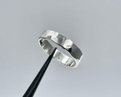 ZEUS RING 5mm wide sterling silver