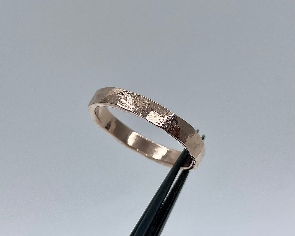 zeus ring 3mm wide rose gold