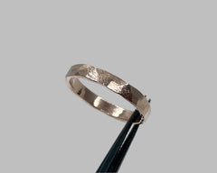 zeus ring 3mm wide rose gold