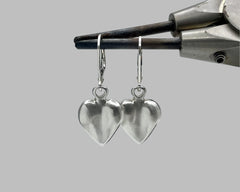 Heart Earrings Sterling Silver