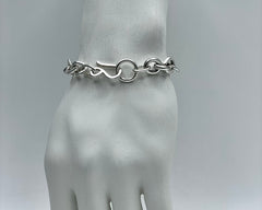 Mixed Link Bracelet 10/12/14 Sterling Silver