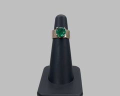 Alli's Ring emerald and yellow gold