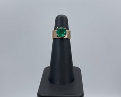 Alli's Ring emerald and yellow gold