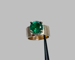 Alli's Ring emerald and yellow gold