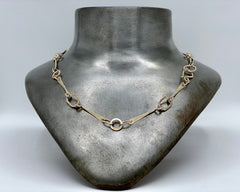 SALONIQUE LINK NECKLACE YELLOW GOLD