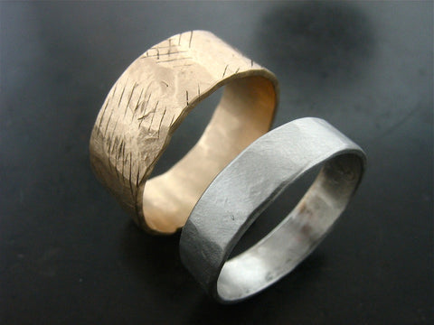 Adonis and Zeus Wedding Rings