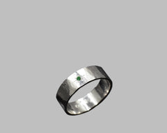 JADE'S RING PLATINUM 6MM WIDE