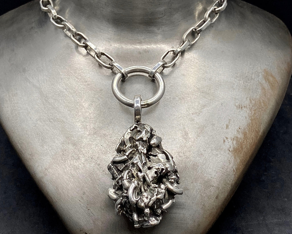 Large Nugget on Atlantis Chain Link Necklace