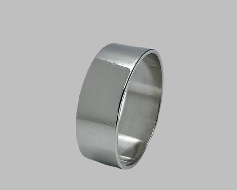 ALBERT'S RING PLATINUM 8MM WIDE