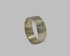 ZEUS RING YELLOW GOLD 7mm WIDE