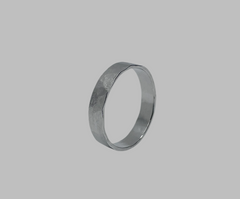 ZEUS RING WHITE GOLD 4mm WIDE