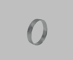 ZEUS RING WHITE GOLD 4MM WIDE