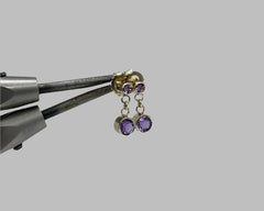 LILAC EARRINGS YELLOW GOLD