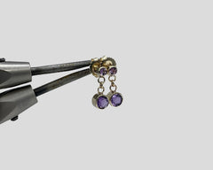 LILAC EARRINGS YELLOW GOLD