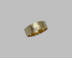 HADLEY'S ring yellow gold 6mm wide