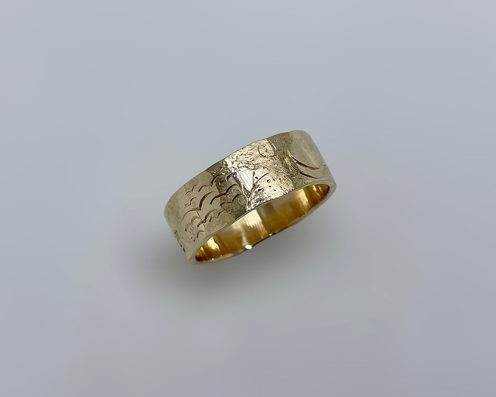 HADLEY'S ring yellow gold 6mm wide