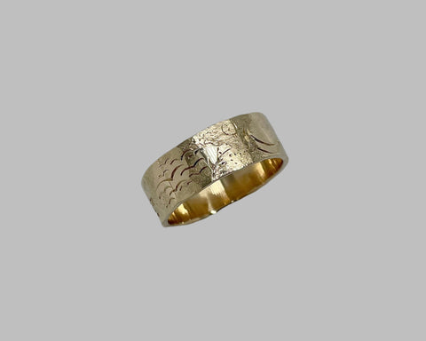 HADLEY'S ring yellow gold 6mm wide