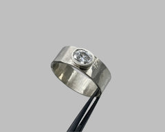 JEFFREY'S RING WHITE GOLD