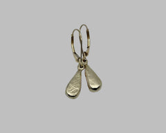 Drop earrings yellow gold