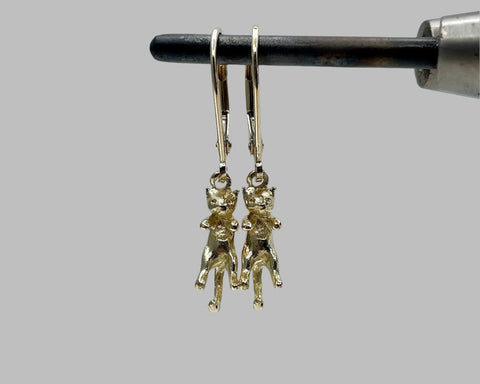 KITTY EARRINGS YELLOW GOLD