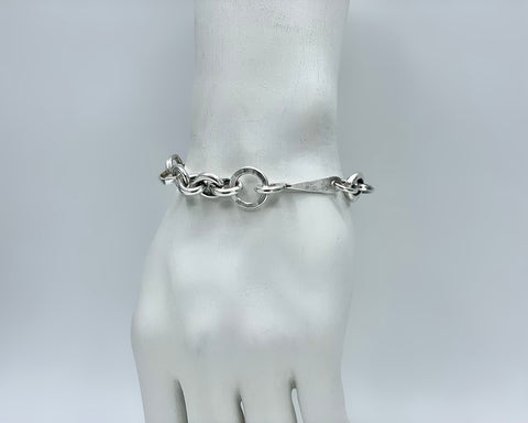 Mixed Link Bracelet 10/12/14 Sterling Silver