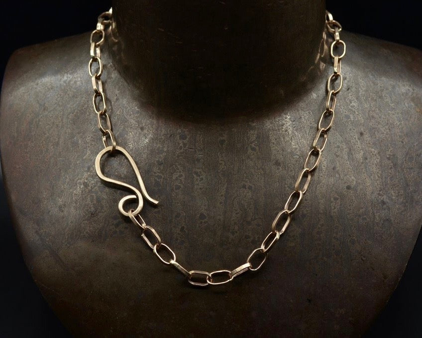 Atlantis Link Necklace- Yellow Gold