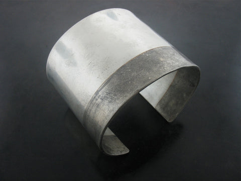 Double Tone Hand Forged 2" Cuff