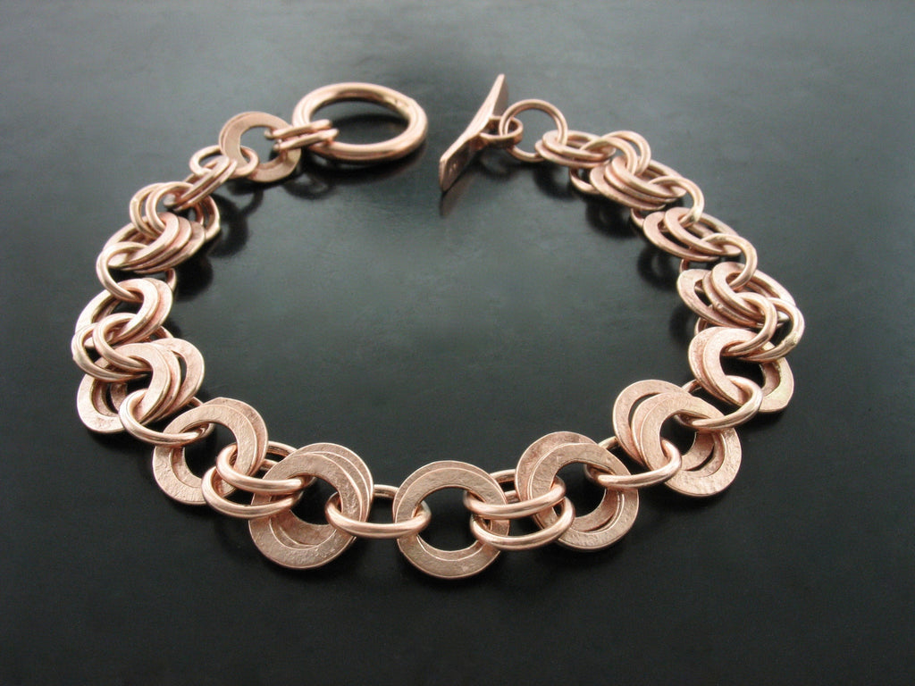 Monk Link Bracelet- Rose Gold
