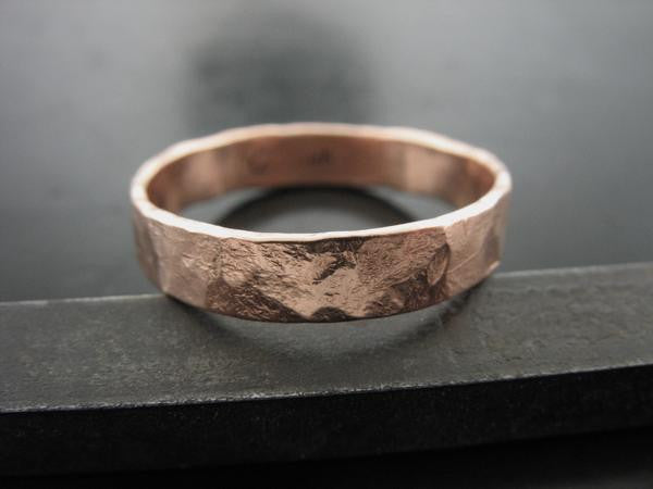 ZEUS RING ROSE GOLD 4mm WIDE