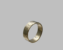 ZEUS RING YELLOW GOLD 7mm WIDE