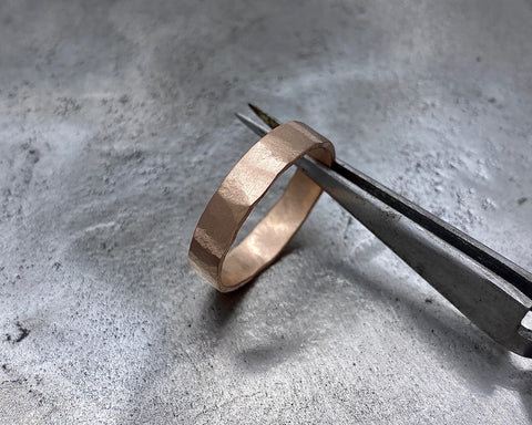 ZEUS RING  ROSE GOLD 4mm WIDE